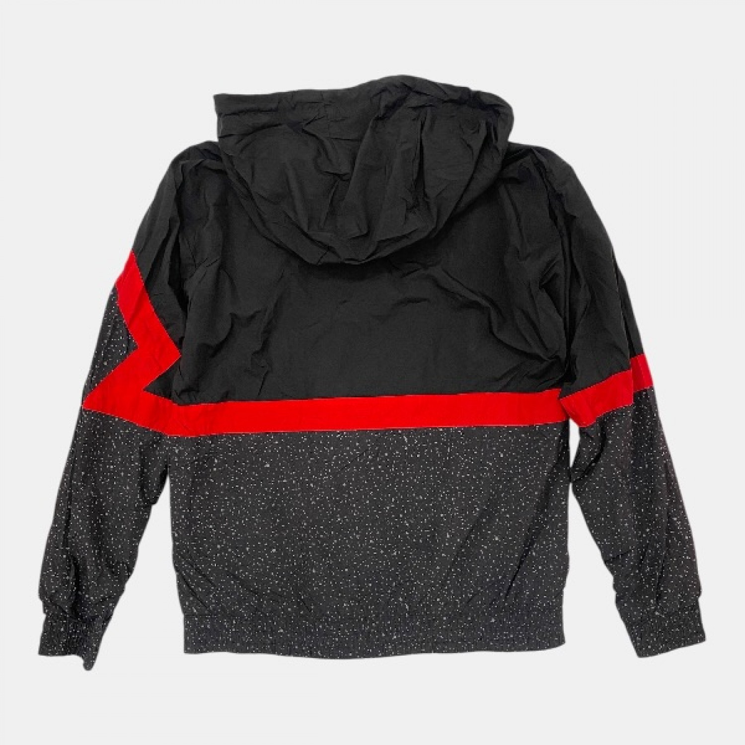 Jordan Jumpman Colorblock Hooded Jacket Μαύρο Κόκκινο /pre owned